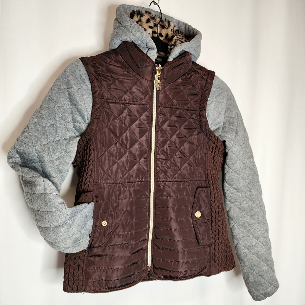Outer Edge Size Small Quilted Jacket Removable Ho… - image 1